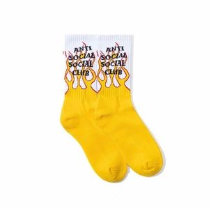 Anti social social club flame socks